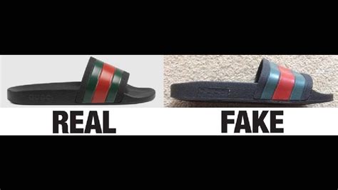 fake gucci sandals vs real|gucci knock off heels.